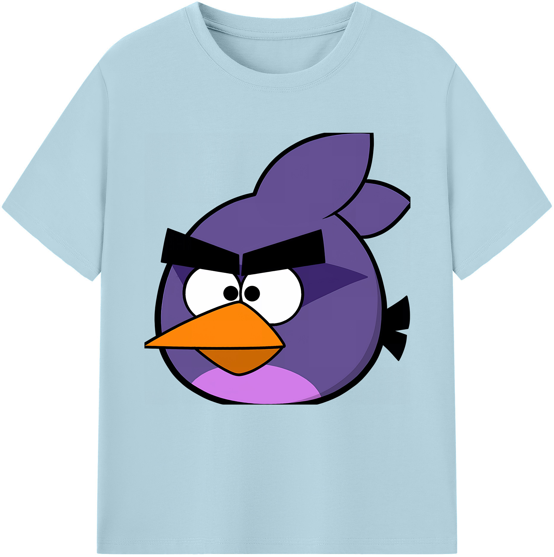 （画像用） Angry Birds アングリーバード 綿100％半袖Tシャツ（フロントプリント）